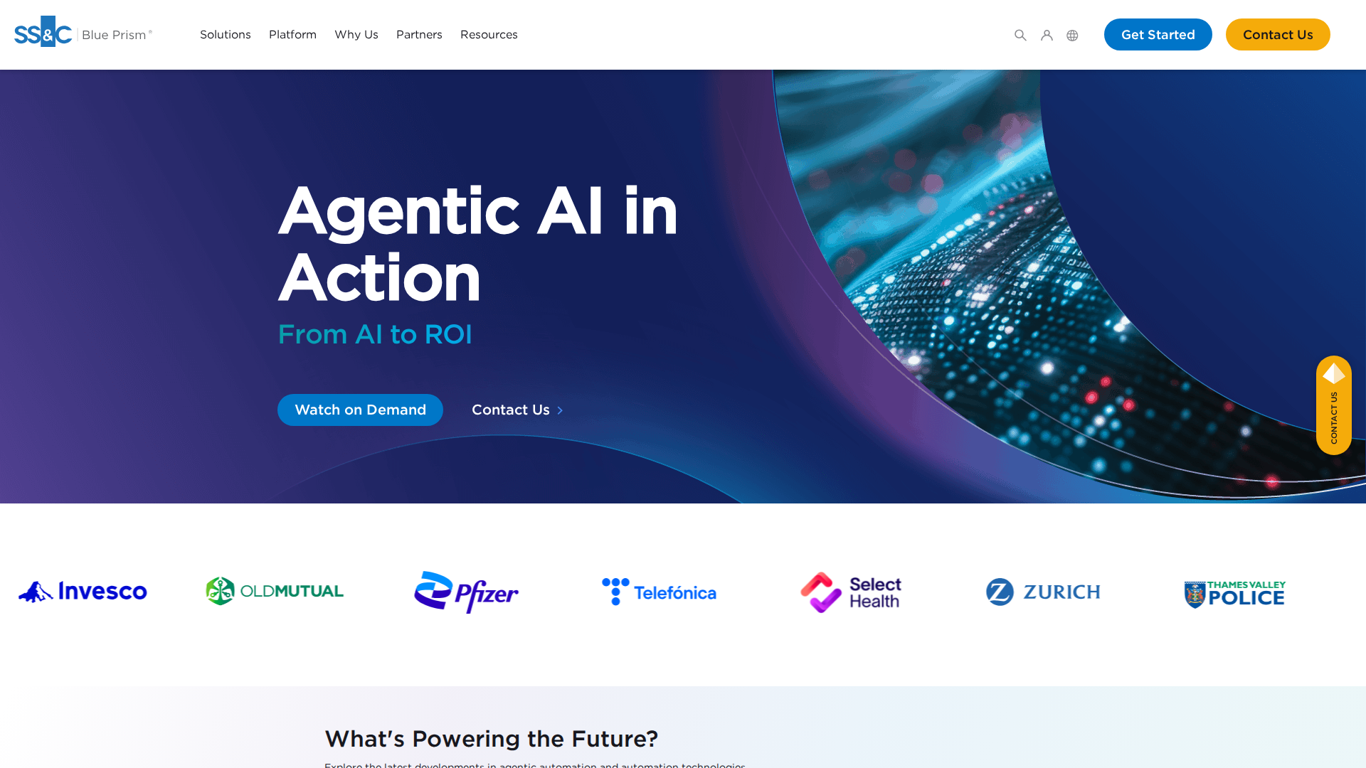 Screenshot von blueprism.com