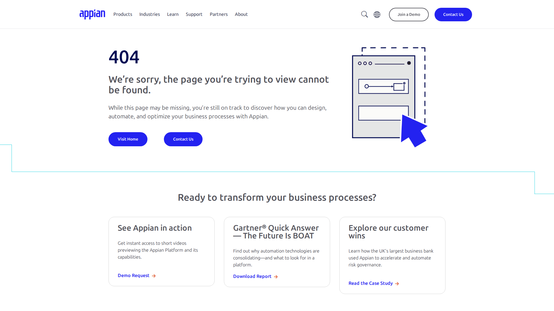 Screenshot von appian.com