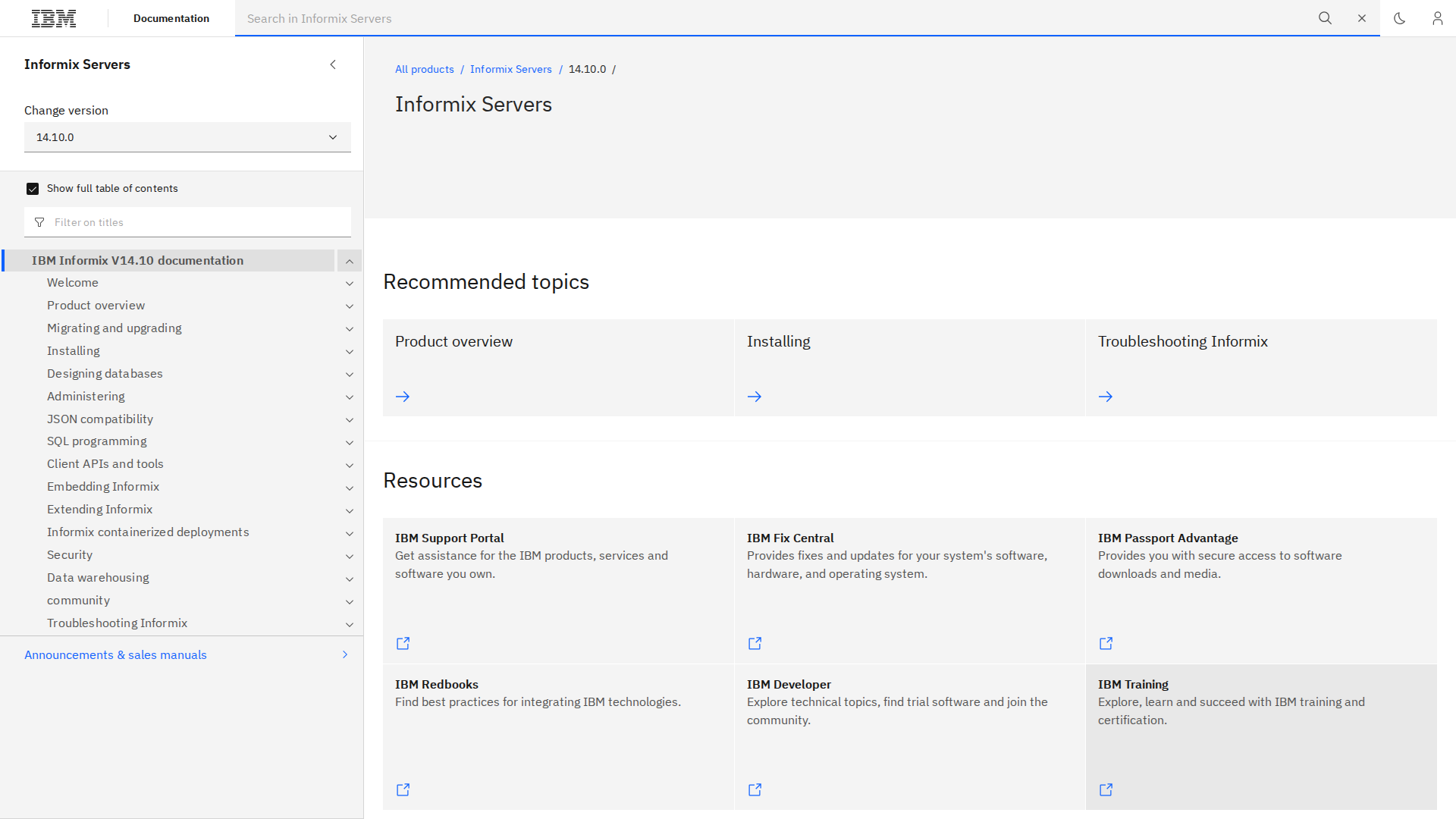 Screenshot von ibm.com