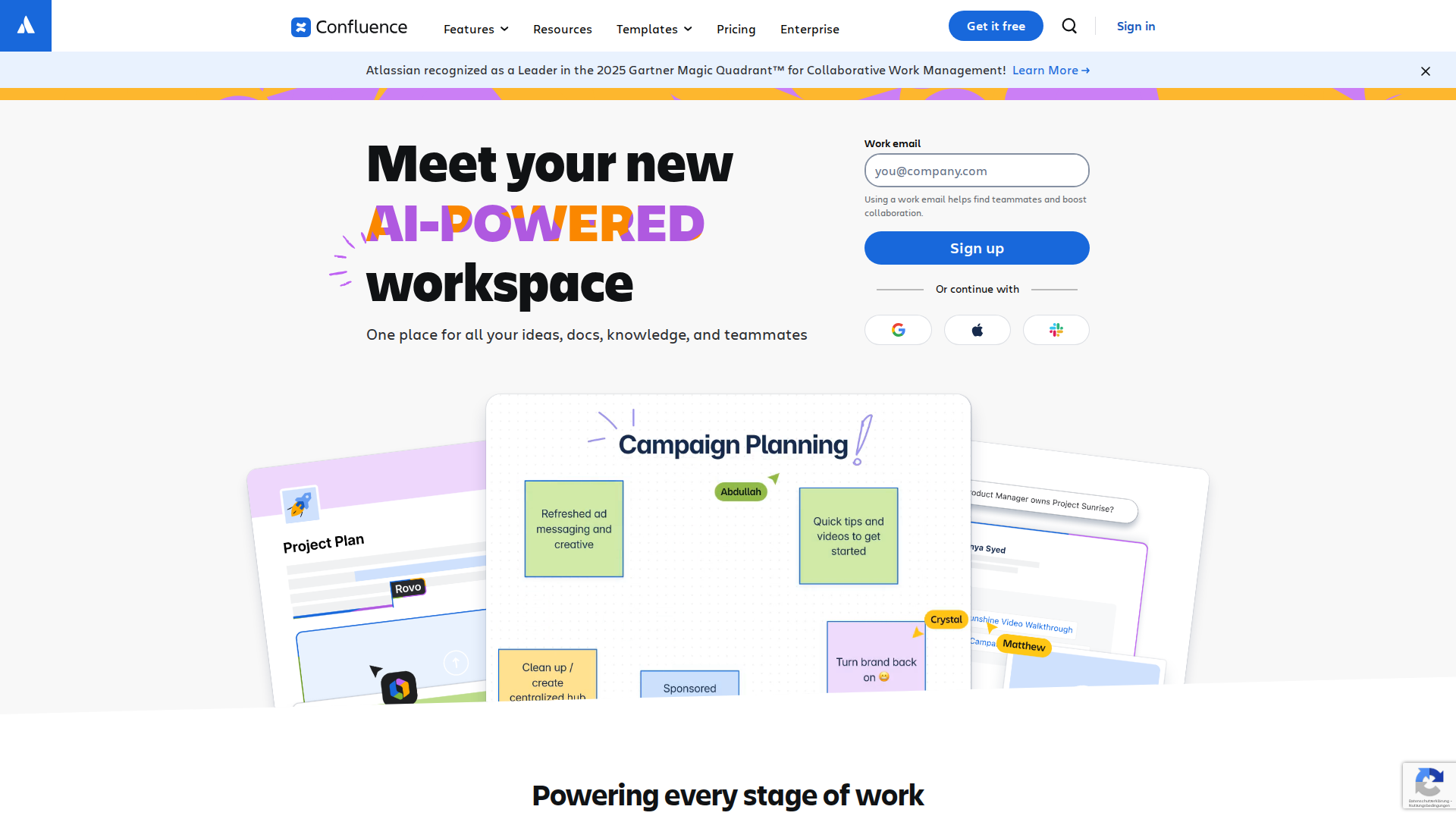 Screenshot von atlassian.com